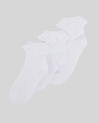 Girls Ruffle Socks - Pack Of 3