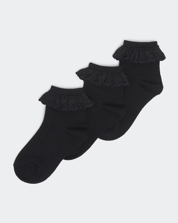 Girls Ruffle Socks - Pack Of 3