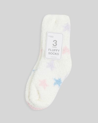 Girls Cosy Fluffy Socks - Pack Of 3
