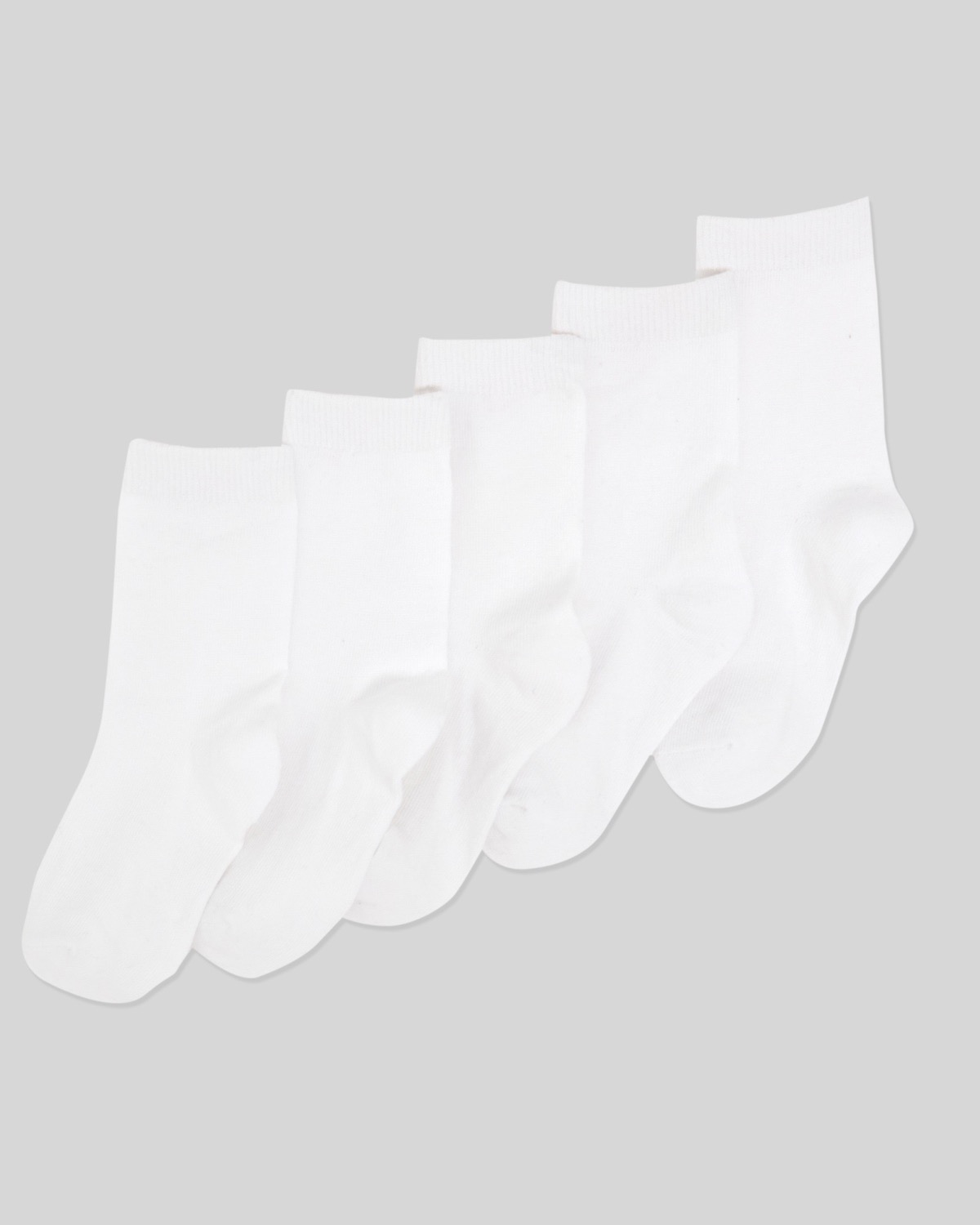 Dunnes Stores | White Crew Socks - Pack Of 5