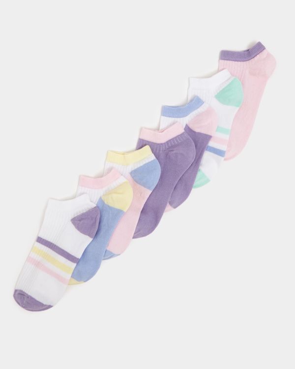 Cotton Rich Low Cut Trainer Socks - Pack Of 7