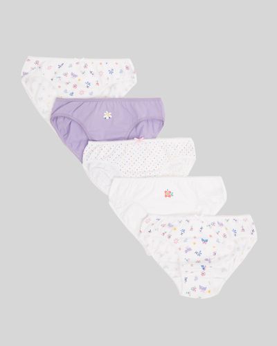 Girls Briefs - Pack Of 5 - (2-14 years)