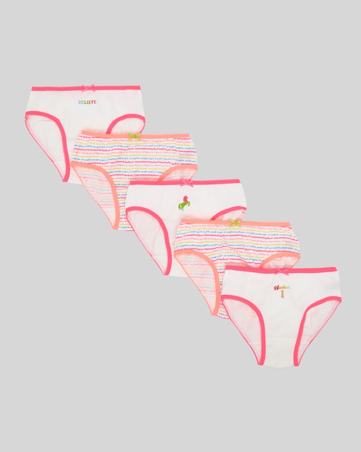 Dunnes Stores | Unicorn Girls Briefs - Pack Of 5 (2-14 years)