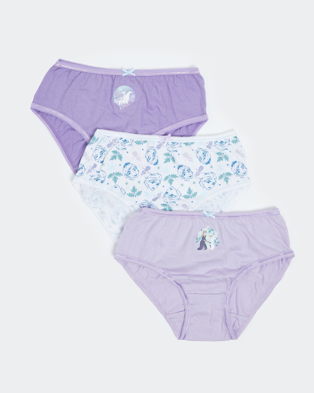 Dunnes Stores  Purple Frozen Briefs - Pack Of 3 (2-8 years)