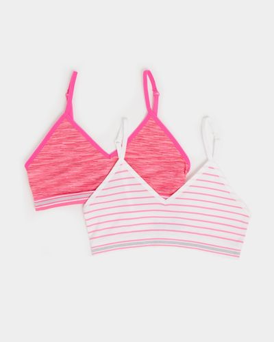 Seamfree Strappy Crop Top - Pack Of 2 - (9-14 Years)