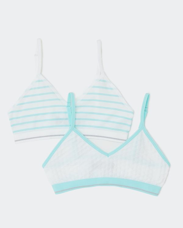 Seamfree Strappy Crop Top - Pack Of 2 - (9-14 Years)