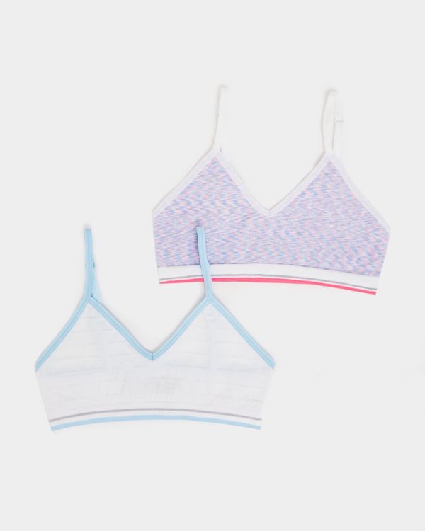 Seamfree Strappy Crop Top - Pack Of 2 (6 - 14 years)