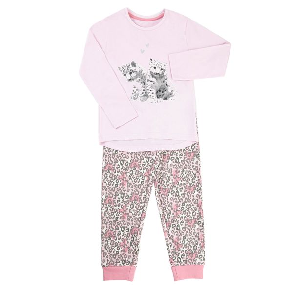 Girls Leopard Pyjamas