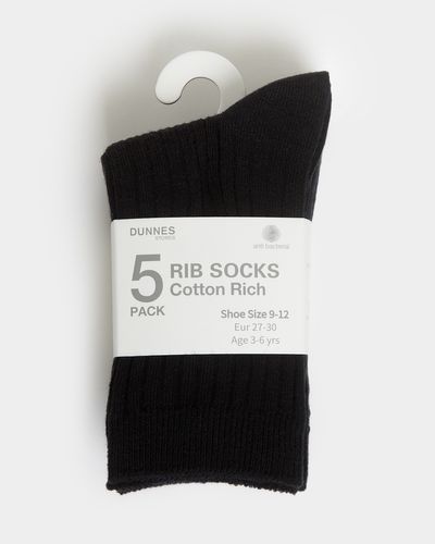 School Rib Comfort Socks - Pack Of 5 thumbnail