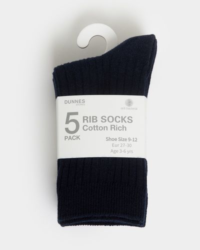 School Rib Comfort Socks - Pack Of 5 thumbnail