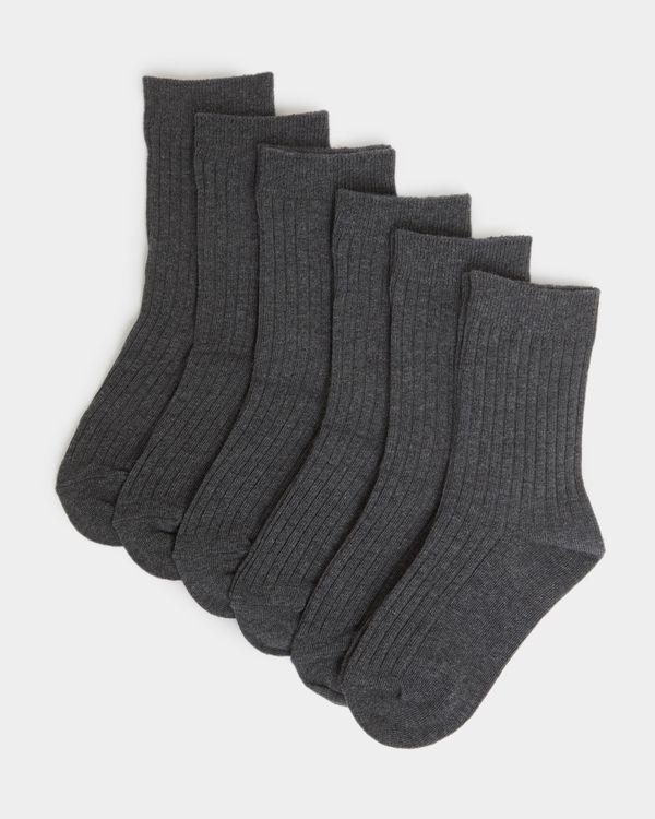 School Rib Comfort Socks - Pack Of 5
