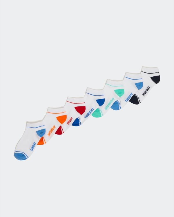 Days Of The Week Trainer Socks - Pack Of 7