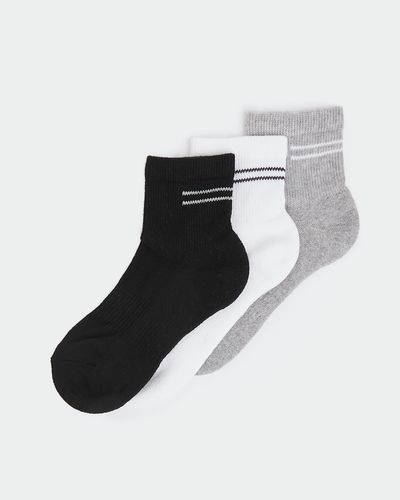Striped Sports Socks - Pack Of 3