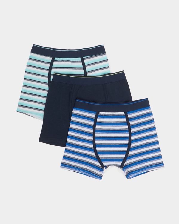 Boys Jersey Trunks - Pack Of 3 - (2-14 Years)