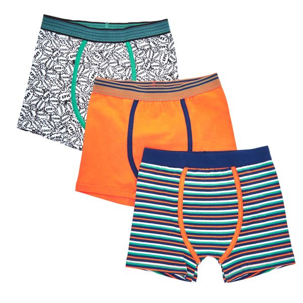 Boys Jersey Trunks - Pack Of 3 - (2-10 years)