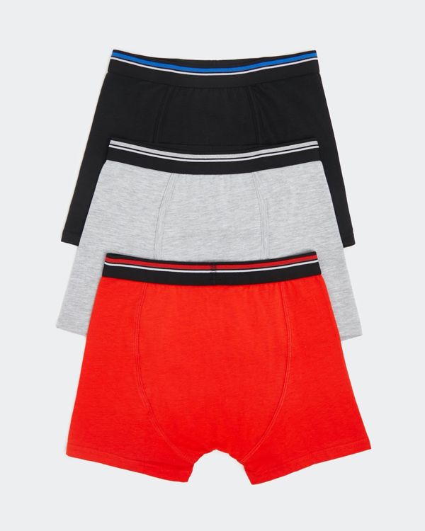 Boys Cotton Rich Jersey Trunks - Pack Of 3 - (2-14 Years)