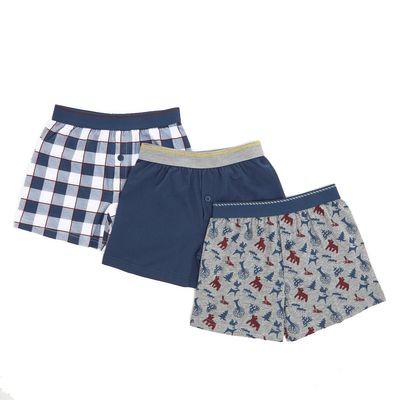 Boys Loose Fit Jersey Boxers - Pack Of 3 - (3-14 Years) thumbnail
