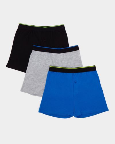 Jersey Boxer Woven Waistband - Pack Of 3 (3 - 14 years) thumbnail