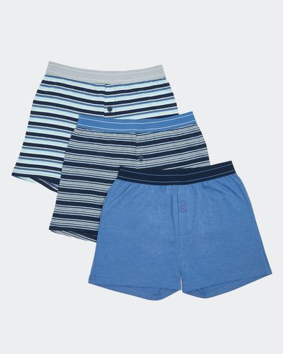 Boys Loose Fit Jersey Boxers - Pack Of 3 (3-14 years)