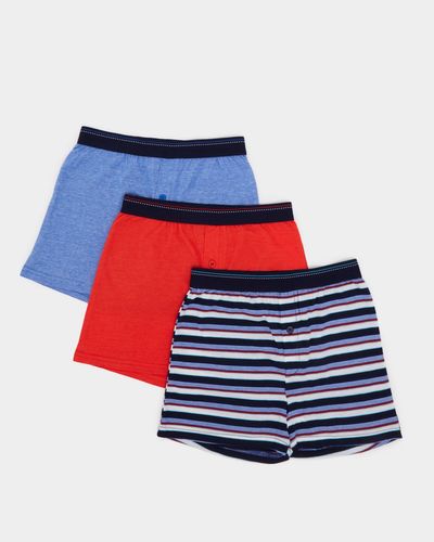 Loose Fit Cotton Jersey Boxers - Pack Of 3 thumbnail