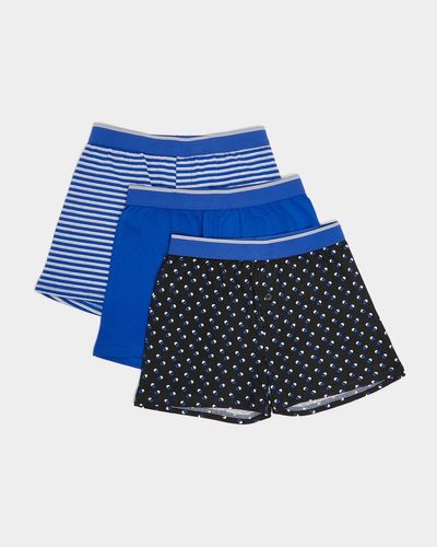 Boys Loose Fit Jersey Boxers - Pack Of 3 thumbnail