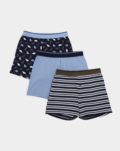 Boys Loose Fit Jersey Boxers - Pack Of 3 (3-14 years) thumbnail
