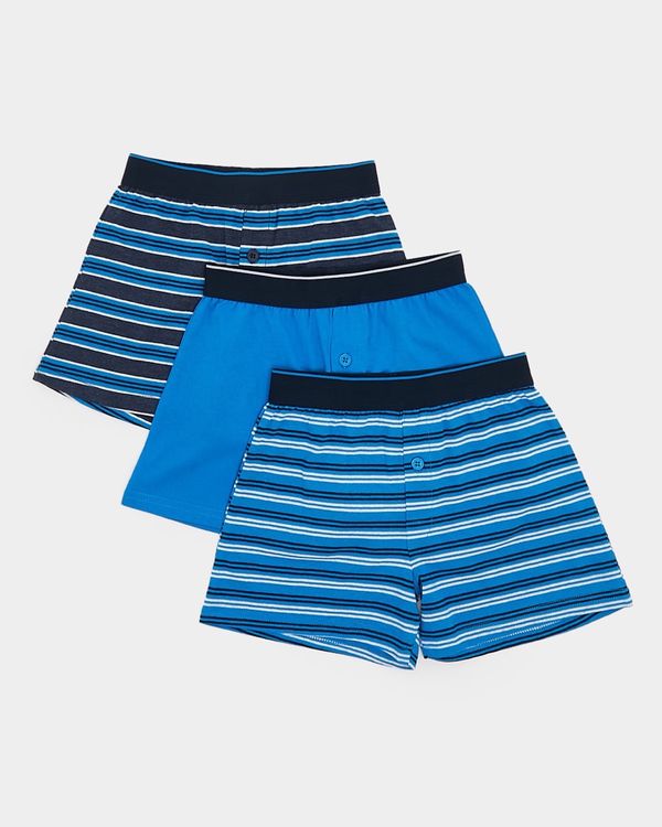 Boys Loose Fit Jersey Boxers - Pack Of 3
