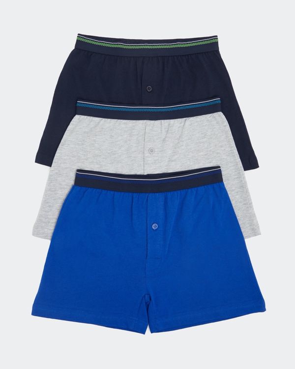 Boys Loose Fit Jersey Boxers - Pack Of 3 (3 - 14 Years)