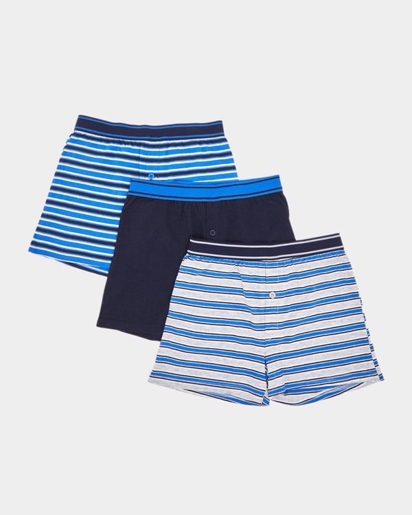 Boys Loose Fit Jersey Boxers - Pack Of 3 (3 - 14 years)