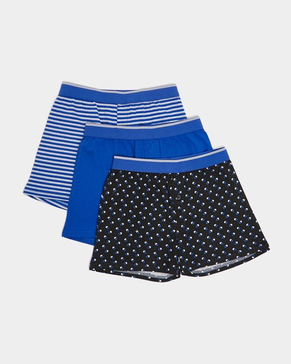 Boys Loose Fit Jersey Boxers - Pack Of 3