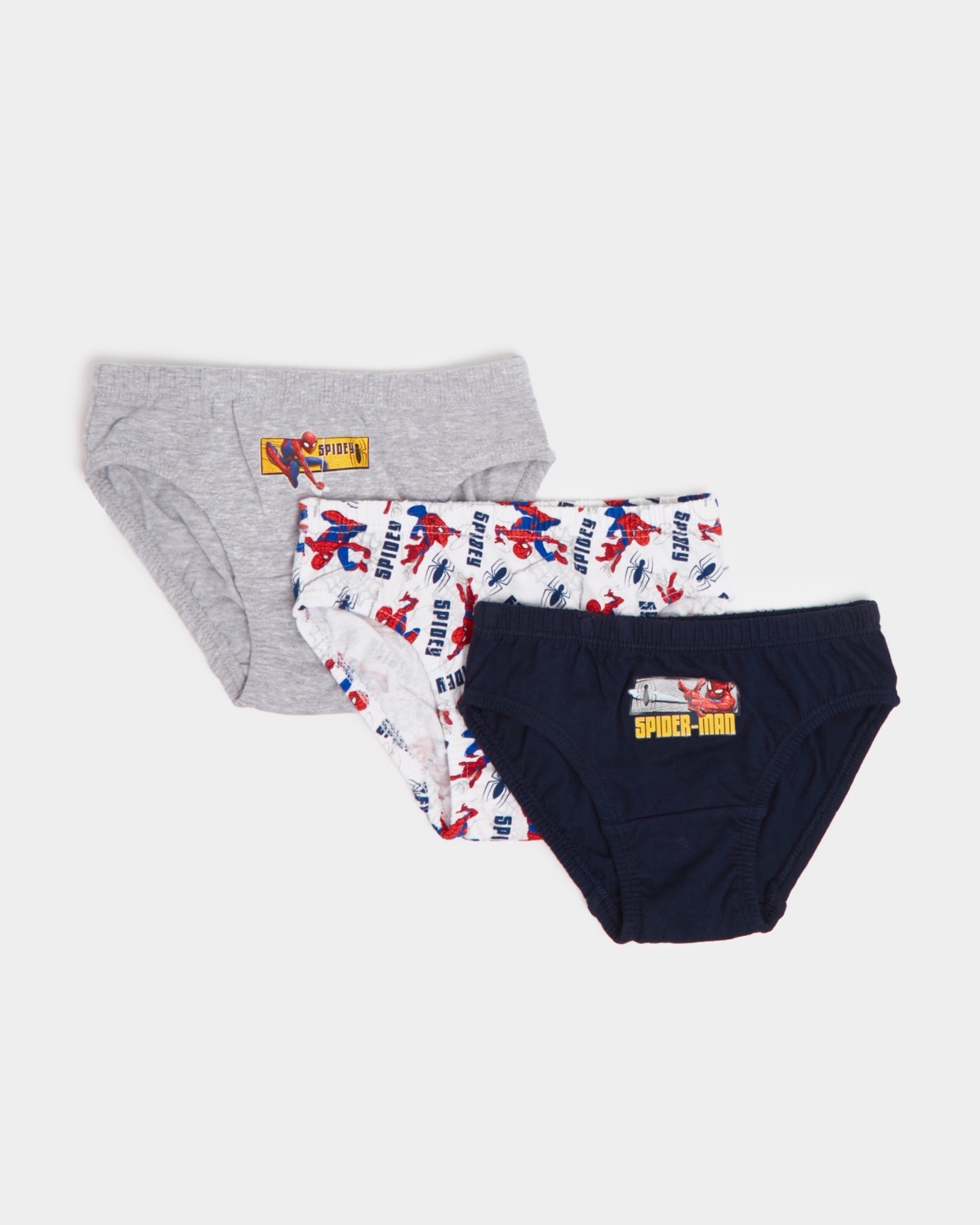 Dunnes Stores  Navy Spiderman Briefs - Pack Of 3 (2-6 years)