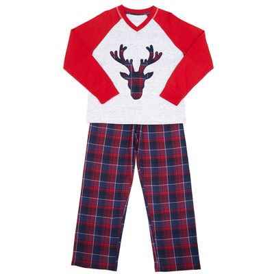 Boys Deer Check Pyjamas thumbnail