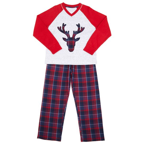 Boys Deer Check Pyjamas