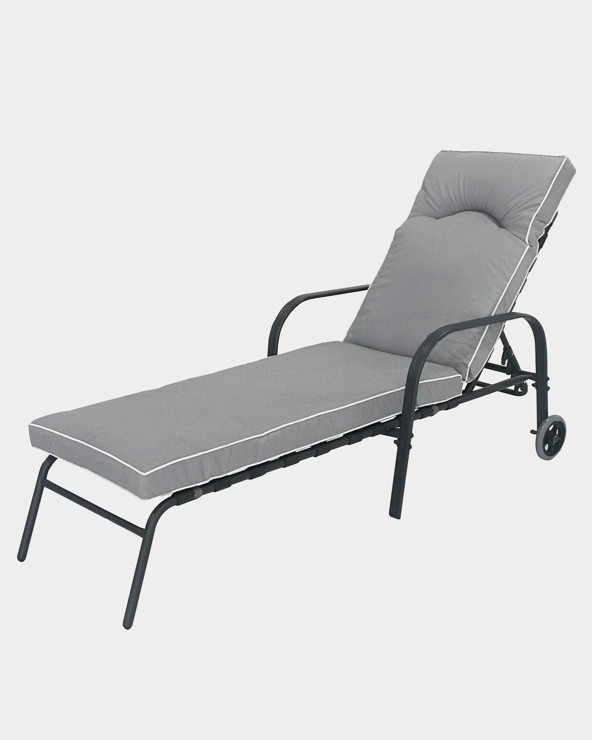 Dunnes Stores | Grey Padded Lounger