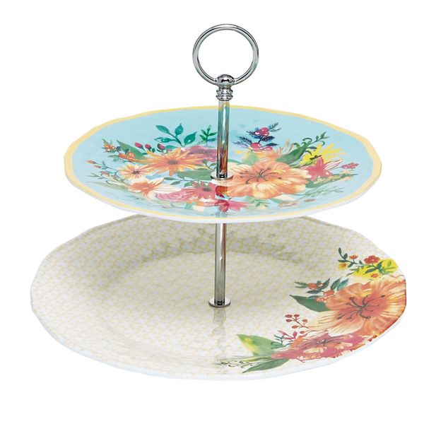 Summer Floral Cake Stand