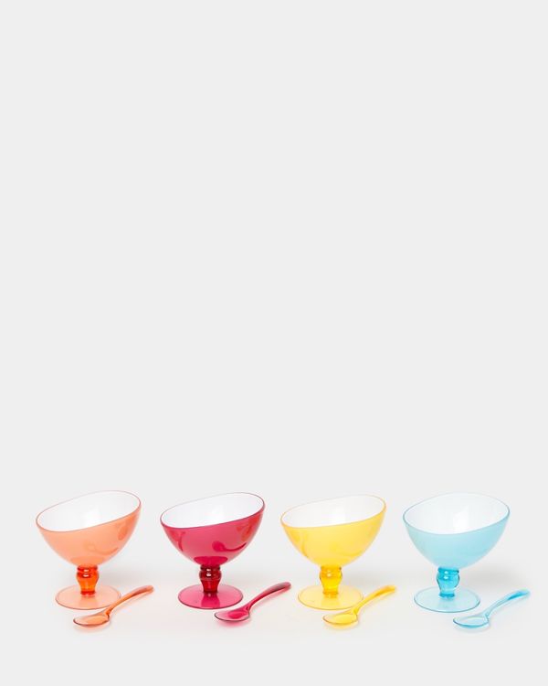 Ice Cream Bowls And Spoon Set