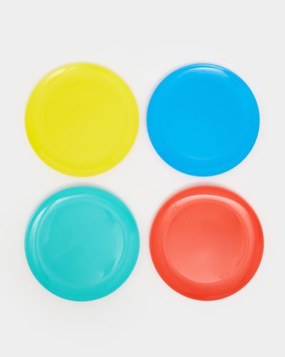 Coloured Plastic Side Plate (Pack Of 4)