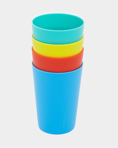 Coloured Plastic Tumbler (Pack Of 4)