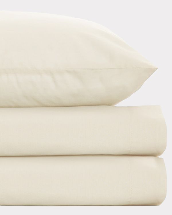 Percale Fitted Sheet 180 Thread Count - Double