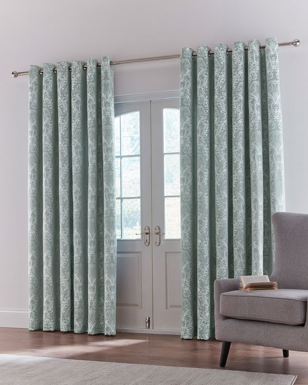 Dunnes Stores | Sage Damask Curtain