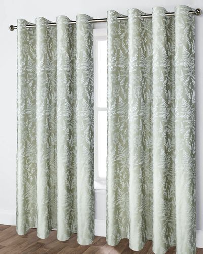 Fern Jacquard Lined Curtains