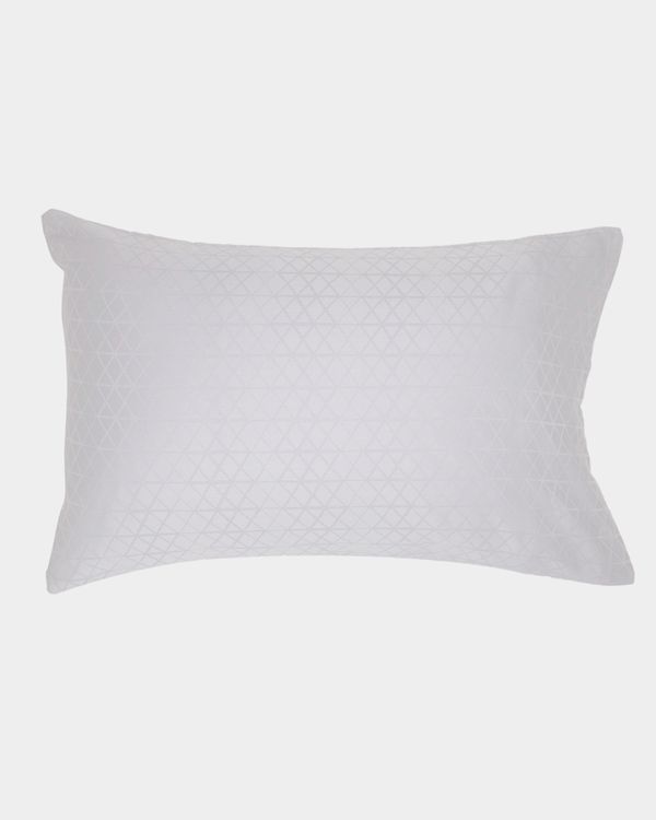 Geo Jacquard Standard Pillowcase - Pack Of 2