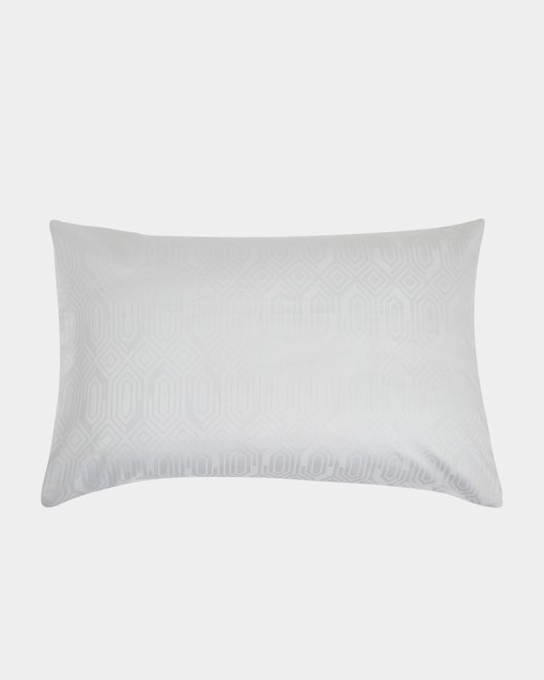 Geo Jacquard Housewife Pillowcase - Pack of 2