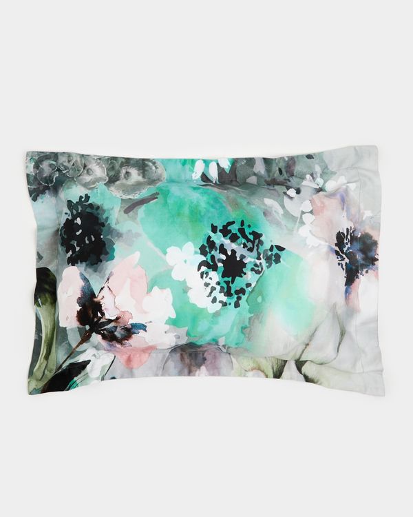 Abstract Floral Oxford Pillowcase