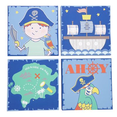 Pirate Canvas Set - Pack Of 4 thumbnail