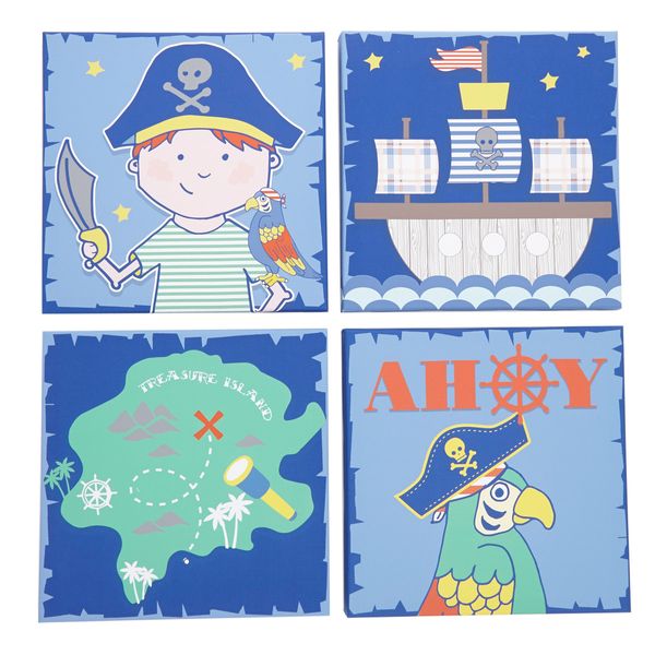 Pirate Canvas Set - Pack Of 4
