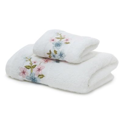 Posy Embroidered Guest Towel thumbnail