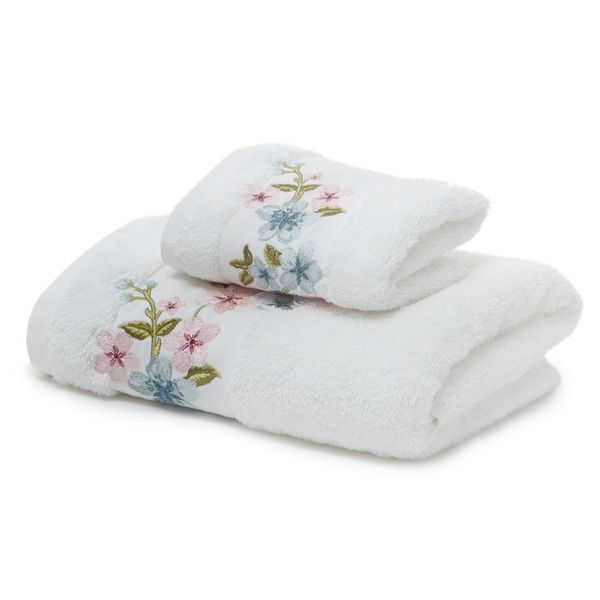 Posy Embroidered Hand Towel