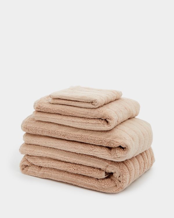 Ribbed Cotton Hand Towel