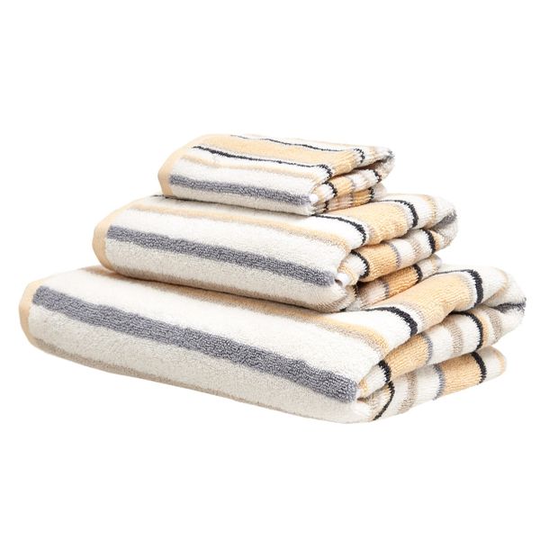 Solid Stripe Bath Towel